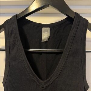 Women's Black v neck bodysuit